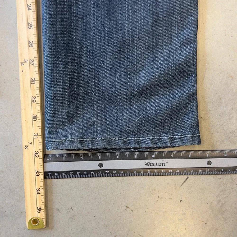 Decypher Mens Gray Straight Leg Denim Jeans Size 36x32 C7219